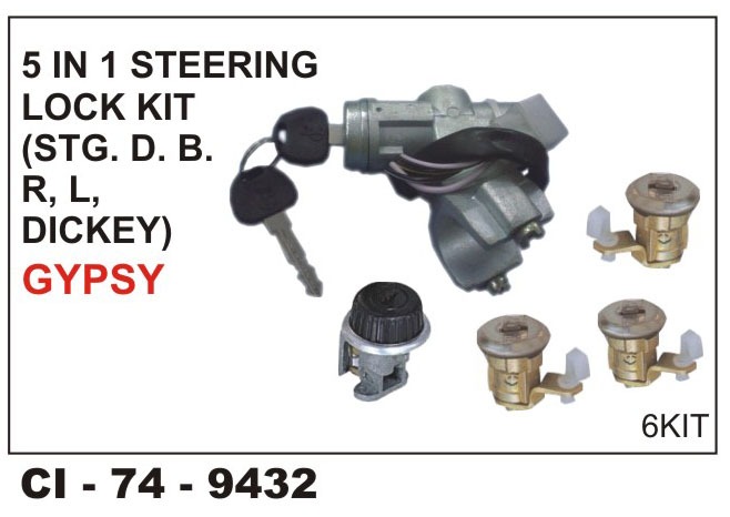 Car International 5 In 1 Steering Lock Set Gypsy. Steering 3Door Dash Board CI 9432