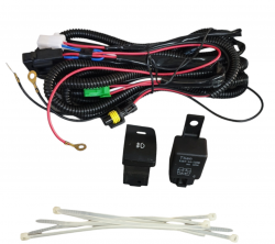 Fog Lamp Wiring Kit With Switch and Relay Universal for All Cars