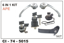 Car International 6 In 1 Lock Set Ape (Ignition, R+L, Fuel, Glove, Dala)  CI-5015