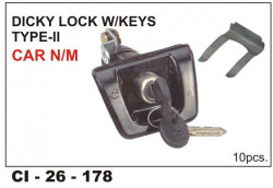 Car International Dicky Lock W/Key Maruti Car 800 Type 2  CI-178