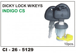 Car International Dicky Lock W/Keys Indigo, Indigo Cs  CI-5129