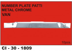Car International Number Plate Garnish Metal Chrome Plated Van CI-1809