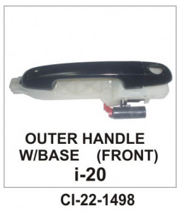 Car International Outer Door Handle I20 With Base Front Left  CI-1498L