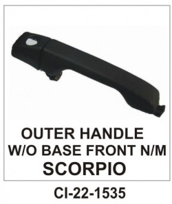 Car International Outer Door Handle Scorpio M Hawk Hybrid New Model W/O Base Front Left  CI-1535L