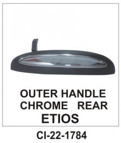 Car International Outer Door Handle Toyota Etios (Chrome Plated) Rear Left  CI-1784L