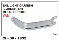 Car International Tail Light Garnish Maruti Van Metal Chrome  CI-1832