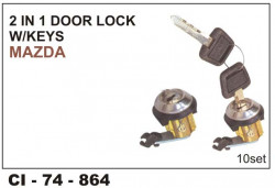 Car International 2 In 1 Kit Door Lock W/Key Mazda  CI-864