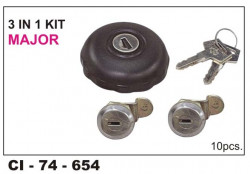 Car International 3 In 1 Lock Set Major  CI-654