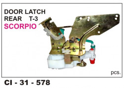 Car International Door Latch Assembly Scorpio T-3 Rear Left  CI-578L