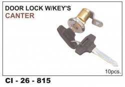 Car International Door Lock W/Key Canter  CI-815L