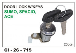 Car International Door Lock W/Key Sumo, Ace Left  CI-715L