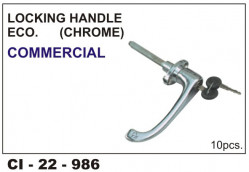 Car International Locking Handle CommerCIal Chrome (Economy) CI-986