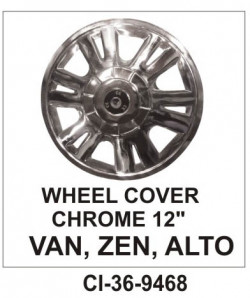 Car International Wheel Cover (Chrome) 12" Maruti Van, Zen, Alto  CI-9468