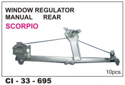 Car International Window Regulator (Manual) Scorpio Rear Left CI-695L
