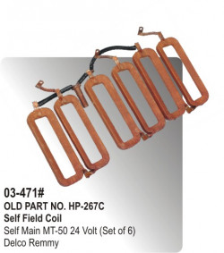 Self Field Coil Self Main MT-50 24 Volt (Set of 6) equivalent to Delco Remmy (HP-03-471#)