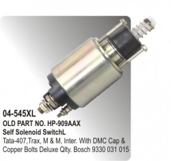 Self Solenoid Switch Tata-407,Tempo Trax, M&M, Inter. Tractor With DMC Cap & Copper Bolts equivalent to 9330 031 015 (HP-04-545)