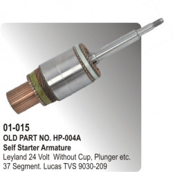 Self Starter Armature Leyland Comet 24 Volt Without Cup, Plunger & Trip Plate equivalent to 9030-209 (HP-01-015)