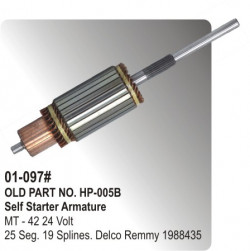 Self Starter Armature MT-42 24 Volt equivalent to Delco Remmy 1988435 (HP-01-097#)
