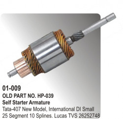 Self Starter Armature Tata-407 NM, International DI Small equivalent to 26252748 (HP-01-009)