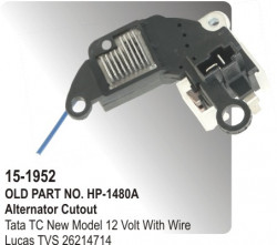 Alternator Regulator (Cutout) Tata 4018 24 Volt equivalent to TVS Type (HP-15-1951)