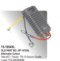Alternator Regulator (Cutout) Tata-407 TR-15 equivalent to 26938068B (HP-15-1954)