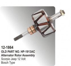 Alternator Rotor Assembly Scorpio 12 Volt equivalent to Bosch Type (HP-12-1864)