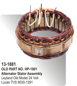 Alternator Stator Assembly Leyland Old Model 24 Volt equivalent to 9030-1391 (HP-13-1881)