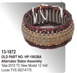 Alternator Stator Assembly Tata-2515 TC New Model 12 Volt equivalent to 26214175 (HP-13-1872)