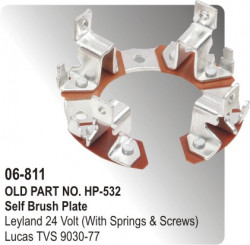 Self Brush & Rocker Plate Leyland 24 Volt (With Springs & Screws) equivalent to 9030-77 (HP-06-811)