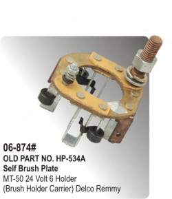 Self Brush & Rocker Plate MT-50 24 Volt 6 Holder (Brush Holder Carrier) equivalent to Delco Remmy (HP-06-874#)