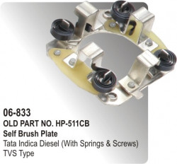 Self Brush & Rocker Plate Tata Indica Diesel (With Springs & Screws) equivalent to TVS Type (HP-06-833)