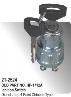 Ignition Switch Diesel Jeep 4 Point Heavy Duty (HP-21-2524)