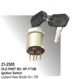 Ignition Switch International Tractor, Mahindra & Mahindra Dl Model, Massey Ferguson 4 Point Clip Type (HP-21-2505)