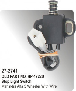 Stop Light Switch Mahindra Alfa 3 Wheeler With Wire (HP-27-2741)