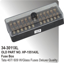 Fuse Box Tata 407 / 609 Becolite Body With Glass Fuses (HP-34-3011)