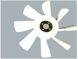 SILVER Radiator Fan Blade Jeep Commander (Steel Plate) (Dia 340) 