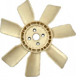 SILVER Radiator Fan Blade Leyland Hino 6E (Dia 418Mm) 