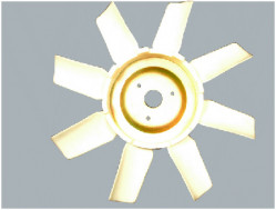 SILVER Radiator Fan Blade Mahindra Bolero (Dia 390) 