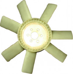 SILVER Radiator Fan Blade Tata 407/Sumo Spacio (Steel Plate) (Dia 350) 