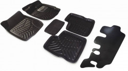 3D Floor Foot Mat INNOVA CRYSTA BLACK (With Dicky)