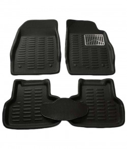 3D Floor Foot Mat Tata Indica Vista BLACK