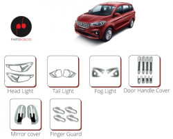 Alpine Premium Chrome Accessories Combo Kit For Ertiga Type 3 2018 Ownwards (Set Of 6)