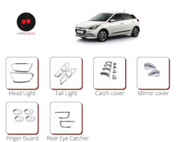 Alpine Premium Chrome Accessories Combo Kit For i 20 Elite Type 2 (Set Of 6)