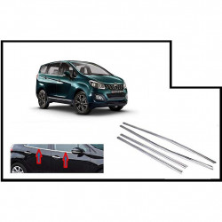 Alpine Premium Quality Car Outer Door Window Glass Beading Garnish Weatherstrip (Chrome) Marazzo (Set of 4)