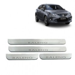 Alpine Premium Quality Foot Steps Plain (Stainless Steel) For Baleno New Model (Set of 4)
