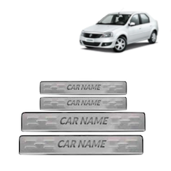Alpine Premium Quality Foot Steps Plain (Stainless Steel) For Logan (Set of 4)