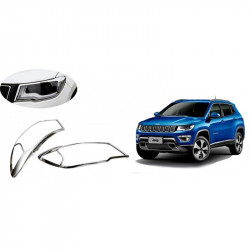 Alpine Premium Quality Head Light Lamp Cover (Chrome) Compass