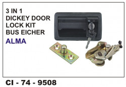 Car International 3 In 1 Dicky Door Lock Kit Bus Eicher Alma  CI-9508