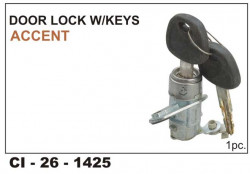 Car International Door Lock W/Key Accent Left  CI-1425L