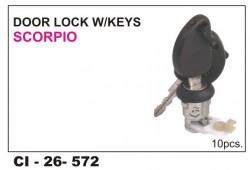 Car International Door Lock W/Key Scorpio Right  CI-572R